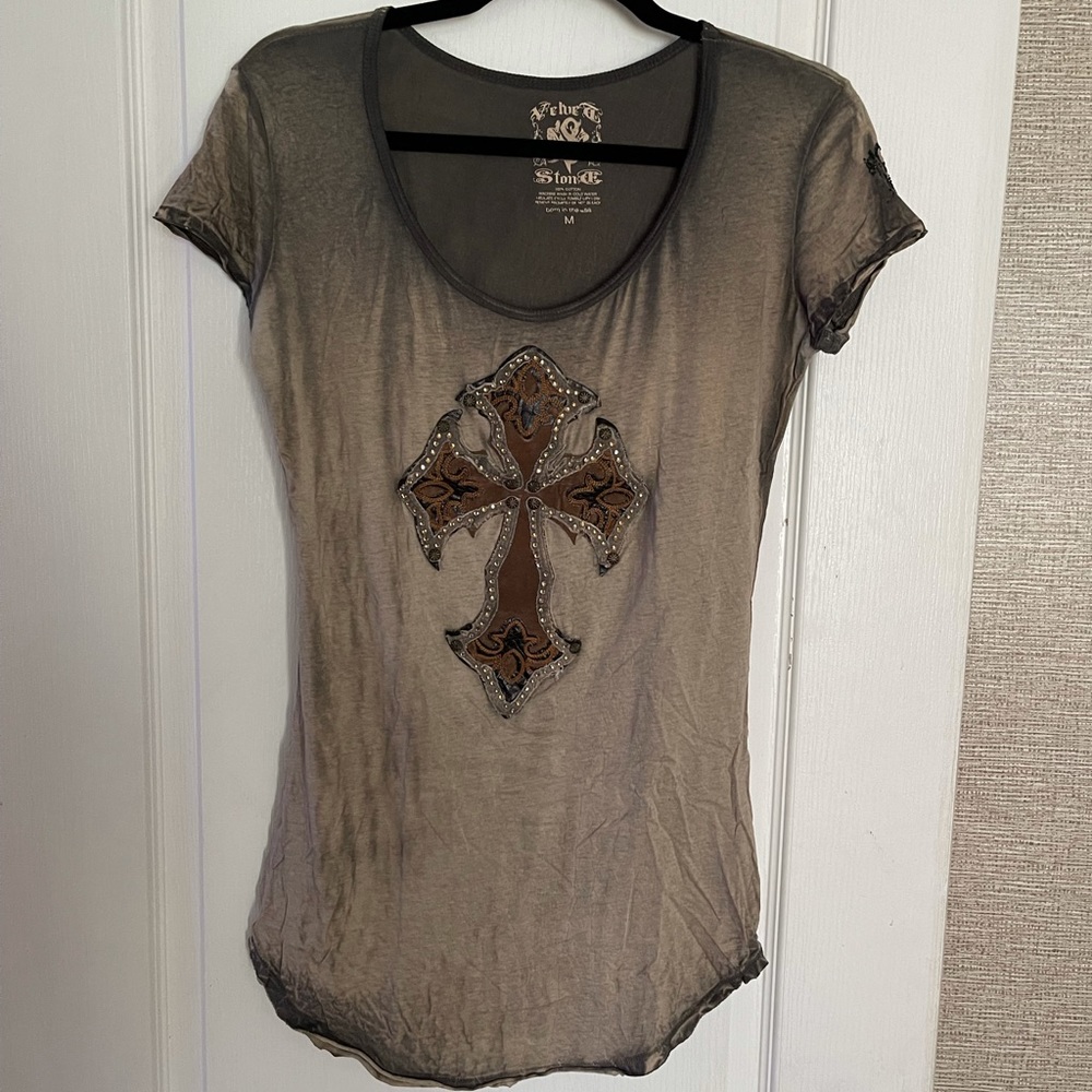Cross front with sleeve design blouse